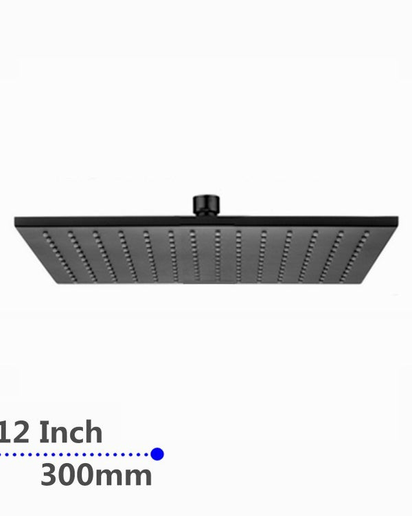 300mm Black Shower Head