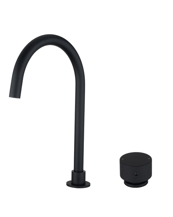 MOON - Black Swivel Basin Mixer