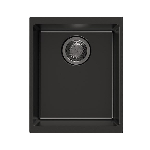 370x460x220mm Black Carysil Granite Single Bowl Kitchen Sink