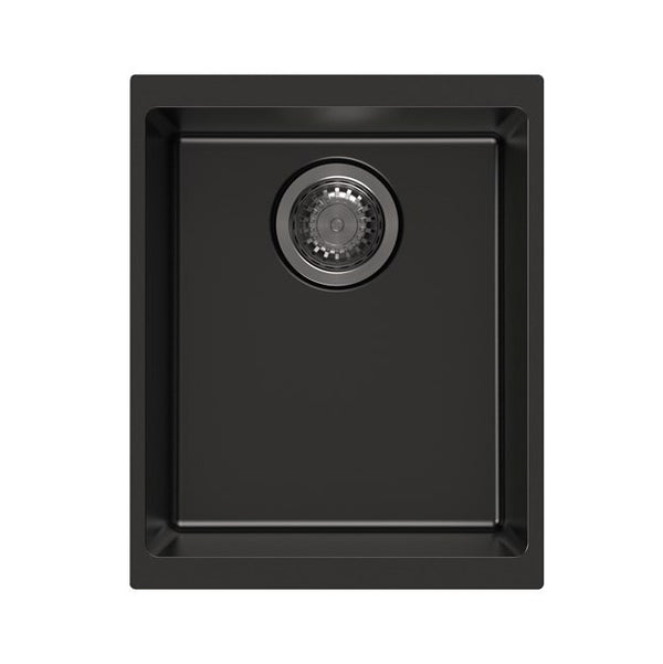 370x460x220mm Black Carysil Granite Single Bowl Kitchen Sink