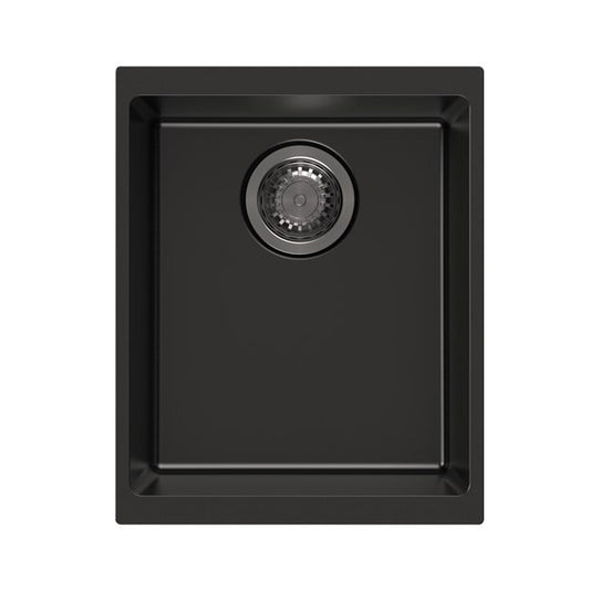 370x460x220mm Black Carysil Granite Single Bowl Kitchen Sink