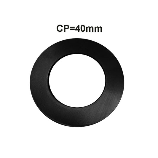 Black Cover Plate 40mm
