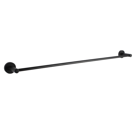 LUCID PIN - 800mm Black Cuttable Single Towel Rail
