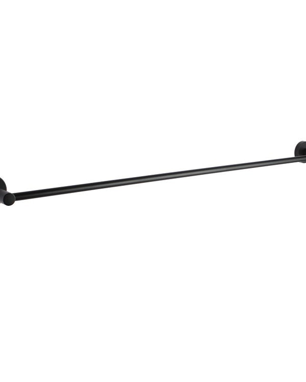 LUCID PIN - 800mm Black Cuttable Single Towel Rail