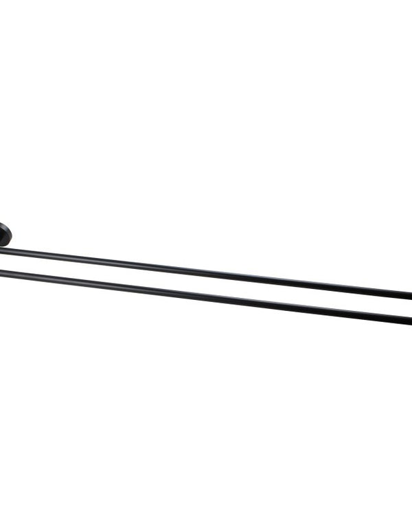 LUCID PIN - Black Cuttable Double Towel Rail