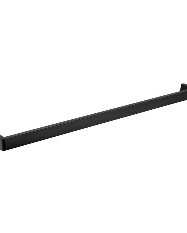 IVANO - 800mm Black Single Towel Rail