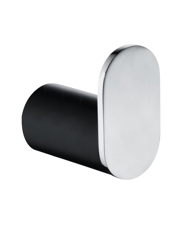 RUSHY - Black & Chrome Robe Hook