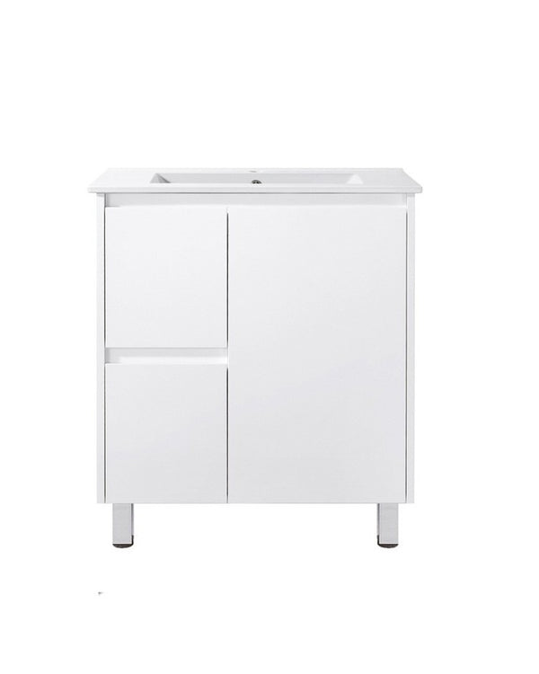 750mm SLIM PVC VANITY - LHS DRAWER