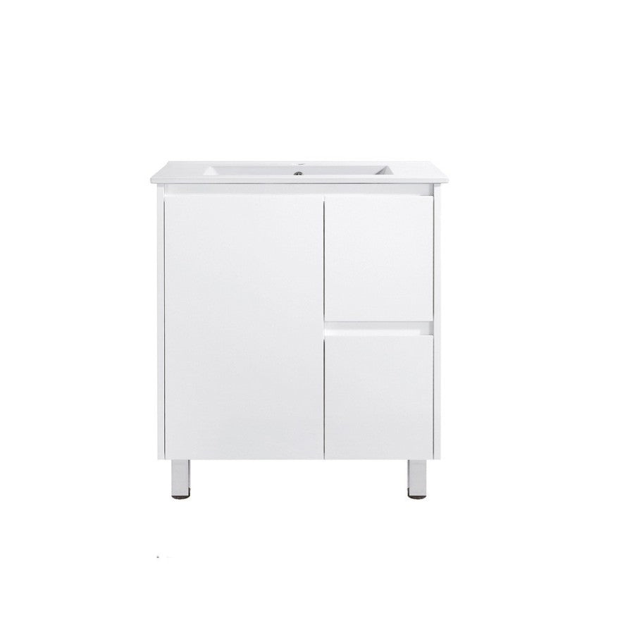 750mm SLIM PVC VANITY - RHS DRAWER