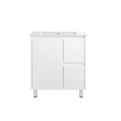 750mm SLIM PVC VANITY - RHS DRAWER