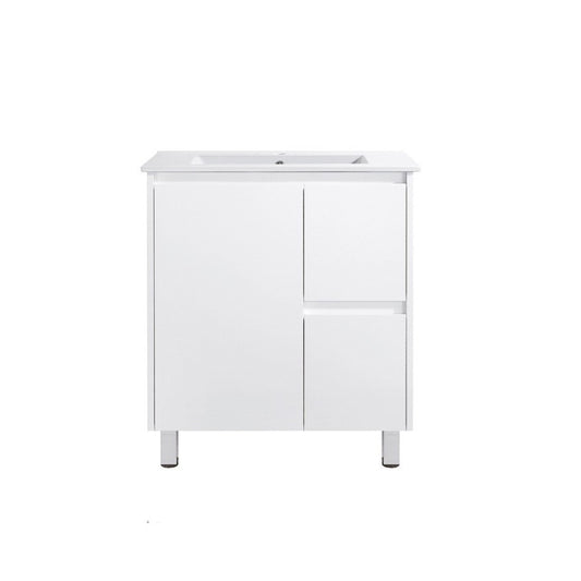 750mm SLIM PVC VANITY - RHS DRAWER