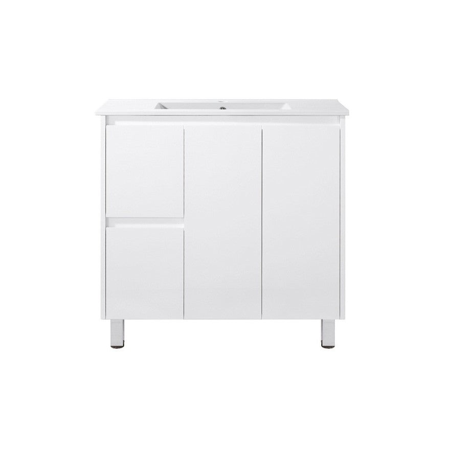 900mm SLIM PVC VANITY - LHS DRAWER