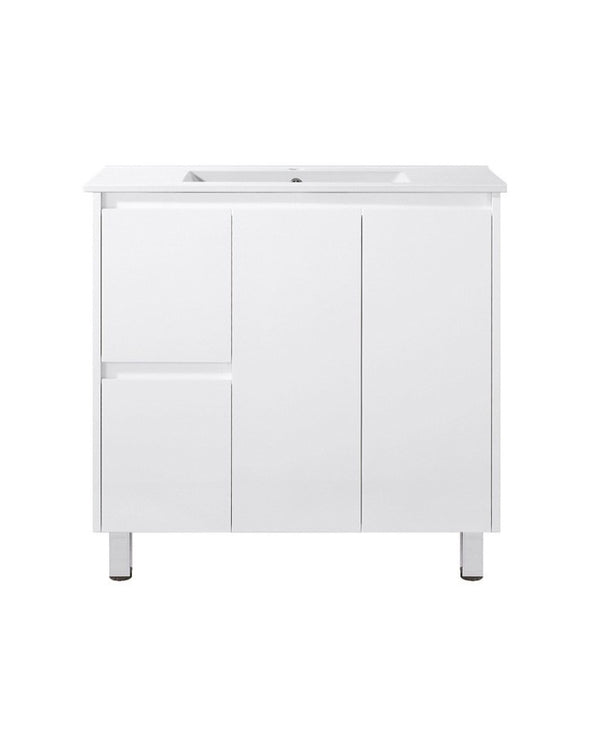 900mm SLIM PVC VANITY - LHS DRAWER