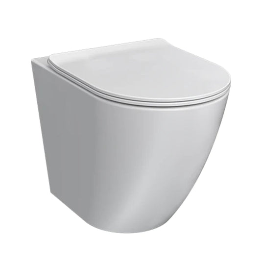 Ellisse Mk II Wall Faced Pan Rimless (Including Soft Close Seat)