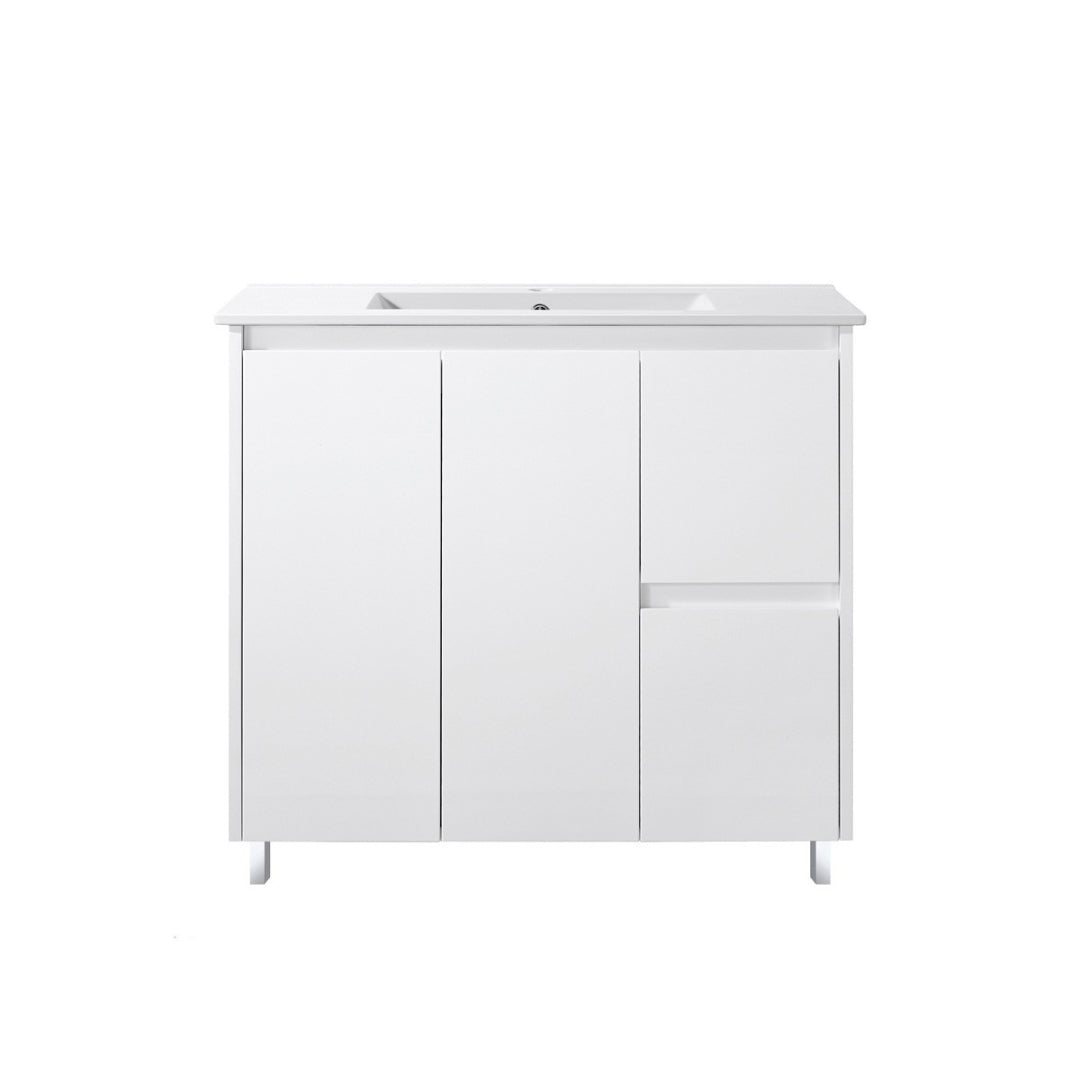 900mm PVC VANITY - RHS DRAWER