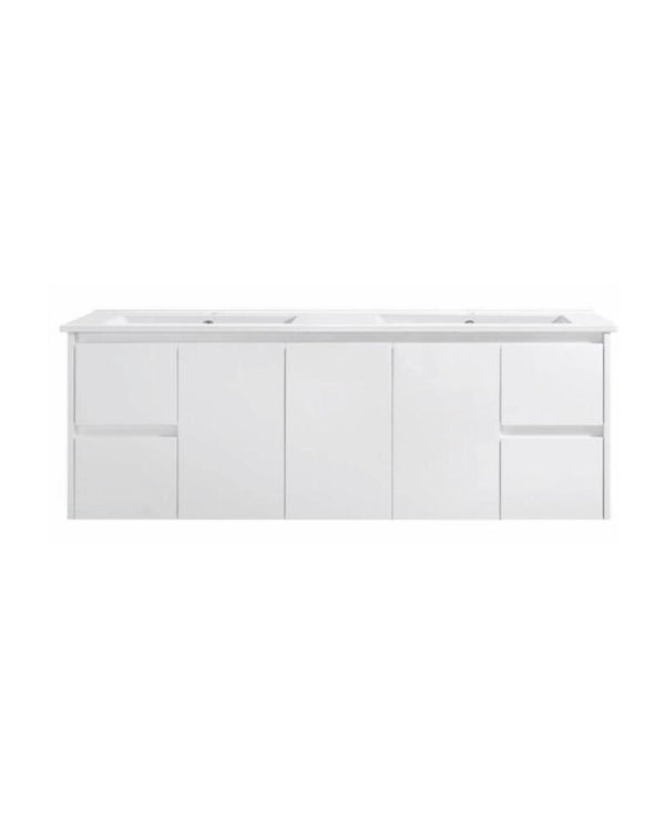 1500mm DOUBLE WALL HUNG PVC VANITY