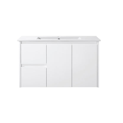 900mm WALL HUNG PVC VANITY - LHS DRAWER