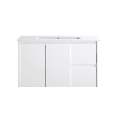 900mm WALL HUNG PVC VANITY - RHS DRAWER
