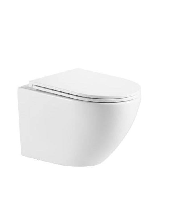 RAUL66 575*360*360mm Gloss White Rimless Flushing Wall Hung Pan