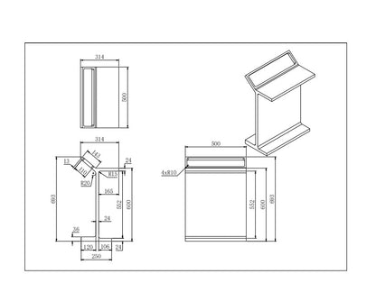 Chasey Standing Towel Rack
