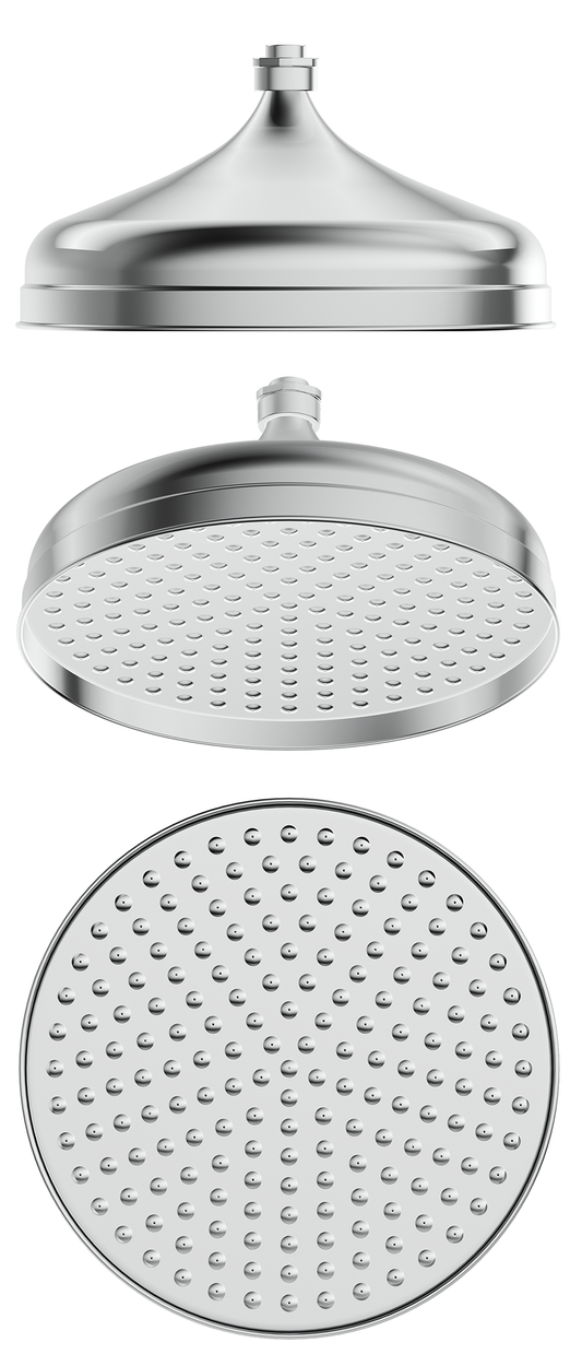 Mica Heritage Shower Head Chrome