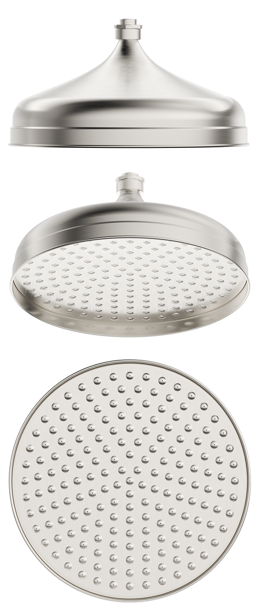 Mica Heritage Shower Head Brushed Nickel