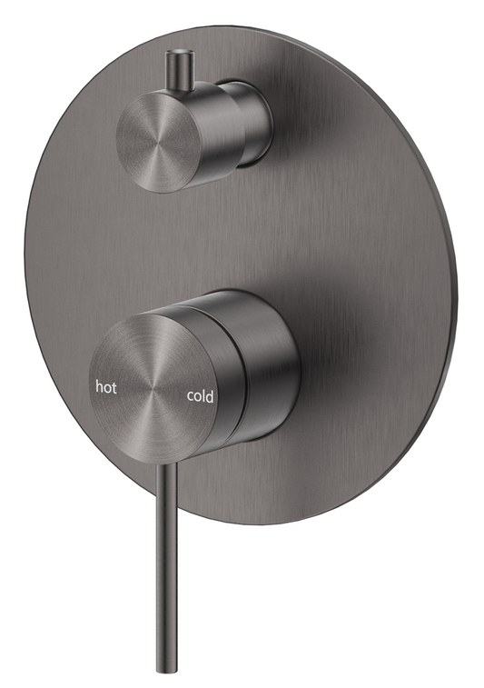 Mica Shower Mixer Diverter - 1P - TRIM KIT ONLY Gunmetal