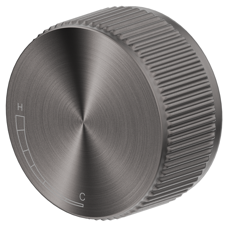Mica Fluted Progressive Shower Mixer Gunmetal