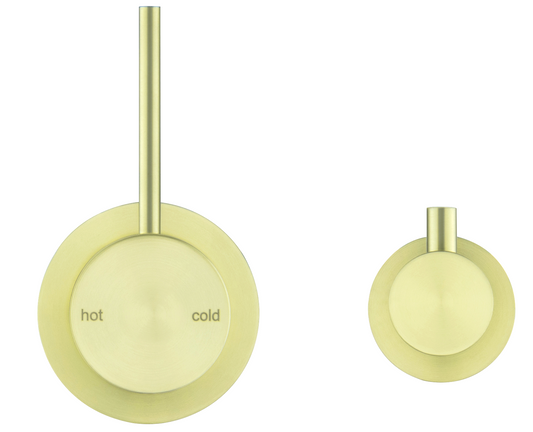 Mica Shower Mixer Diverter - Sideways Reverse - TRIM KIT ONLY French Gold