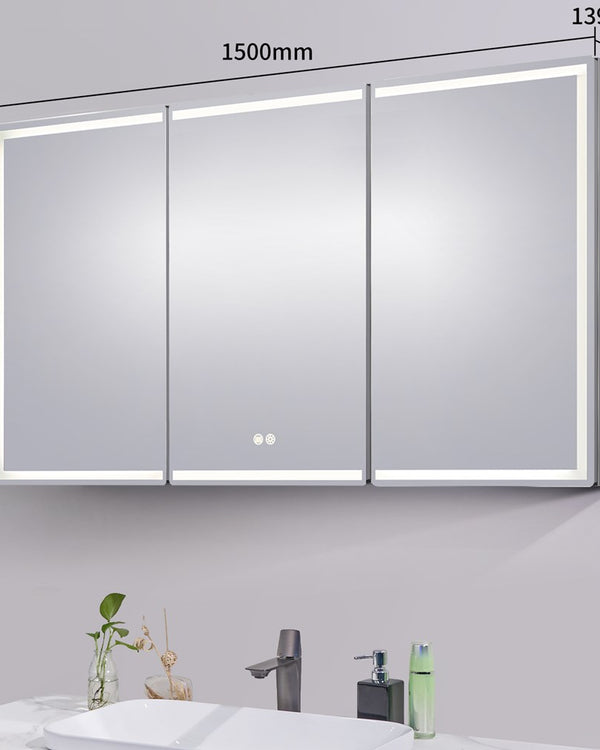 1500x720x139mm LED Shaving Cabinet