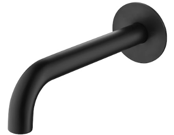 Mica Bath/Basin Spouts - 160/220/250mm - Multiple Colours Black