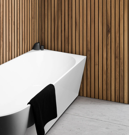 Auris 1400mm left hand corner (gloss white)