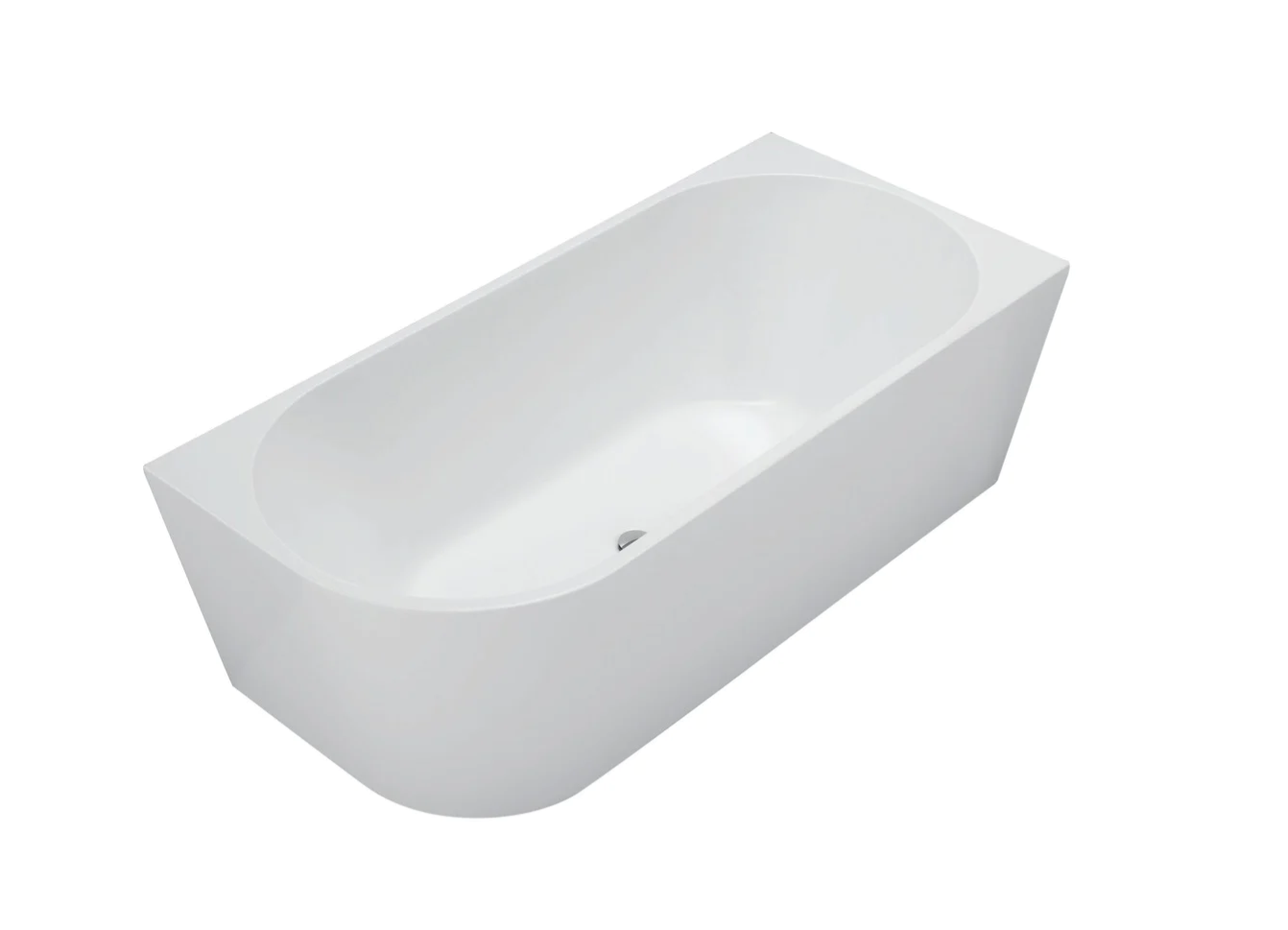 Auris 1700mm right hand corner (matte whte)