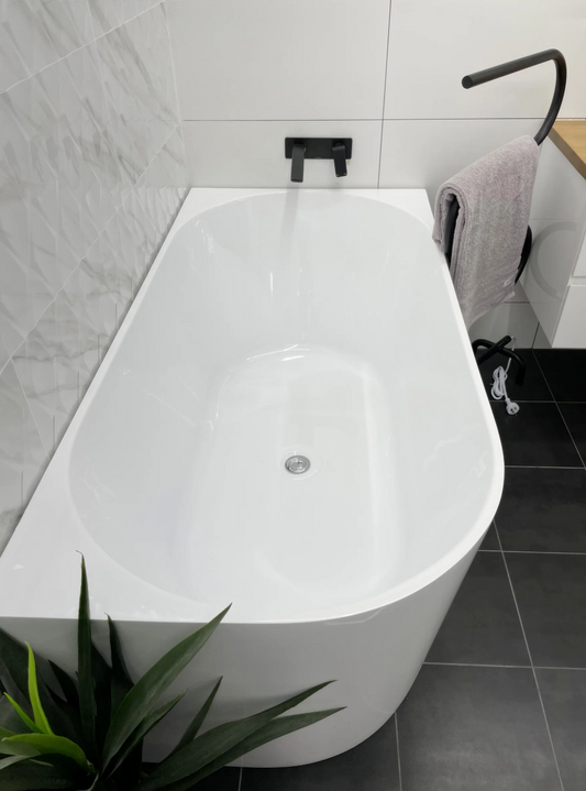 Auris 1400mm right hand corner (gloss white)