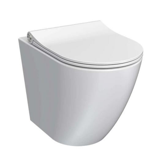 Ellisse Mk II Wall Faced Pan Rimless (including Pressalit Seat)