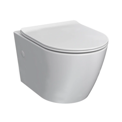 Ellisse Mk II Wall Hung Pan Rimless (including Soft Close Seat)