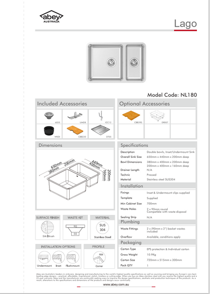 LAGO BOWL & 1/2 & D/TRAY & CUT BRD