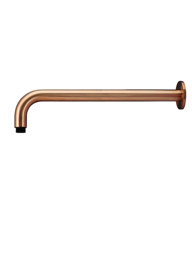 Round Wall Shower Curved Arm 400mm