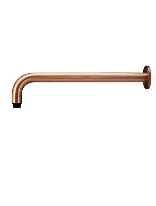 Round Wall Shower Curved Arm 400mm