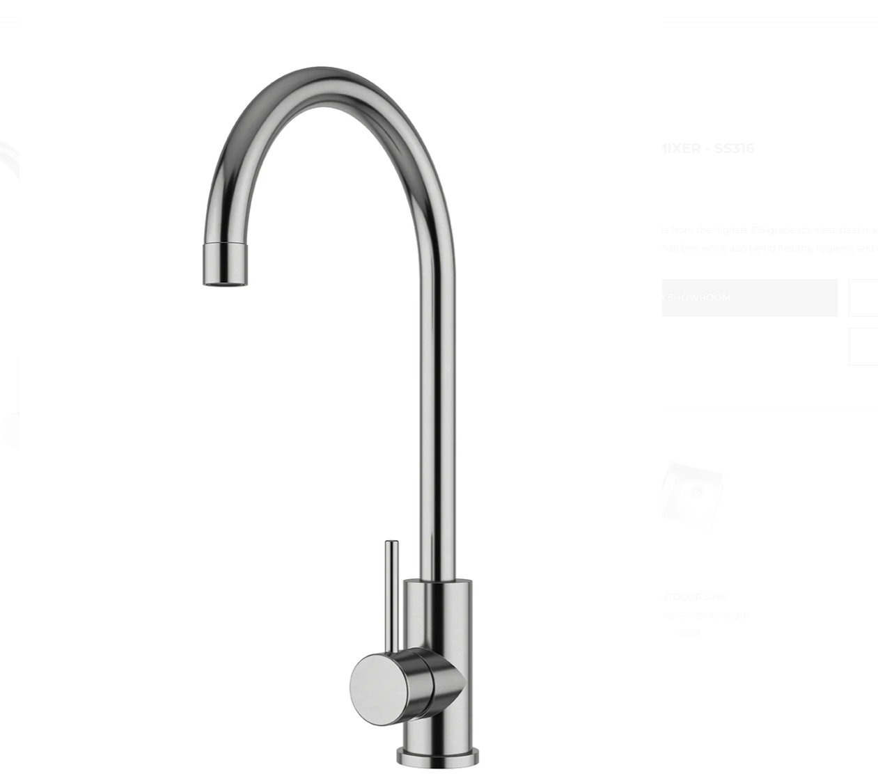 Outdoor Kitchen Mixer - SS316