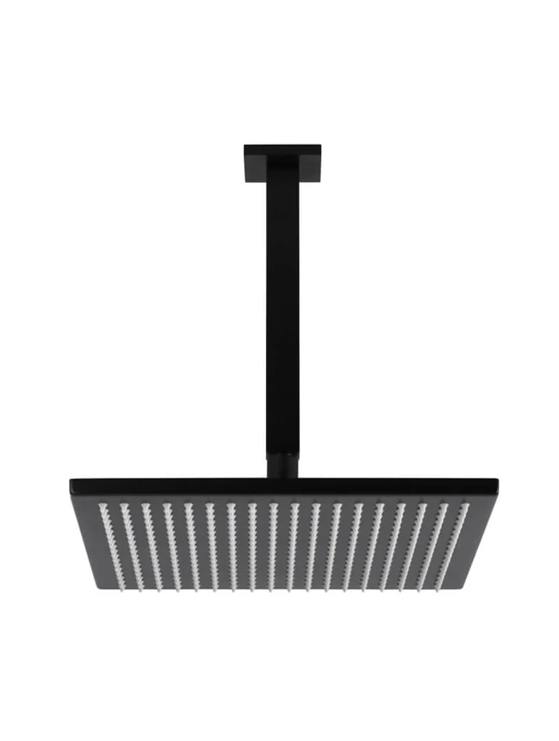 Square Ceiling Shower 300mm rose, 200mm dropper