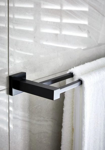 Square Double Towel Rail 600mm