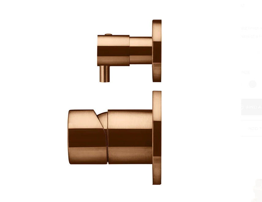 Round Diverter Mixer - Pinless Handle - Finish Kit