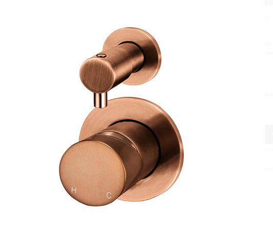 Round Diverter Mixer - Pinless Handle - Finish Kit