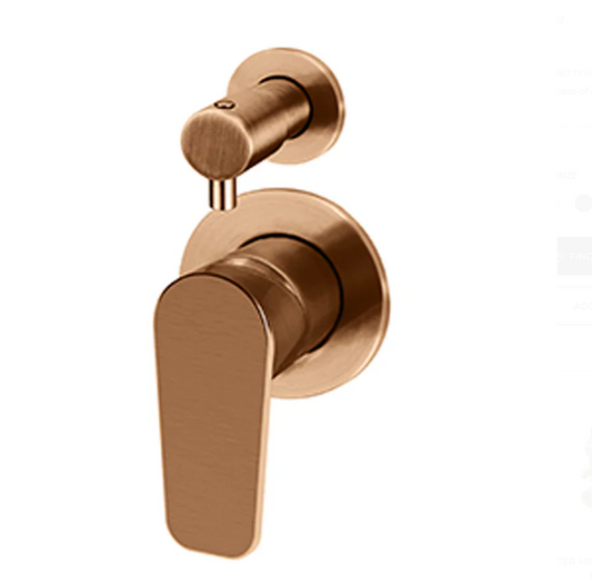 Round Diverter Mixer - Paddle Handle - Finish Kit