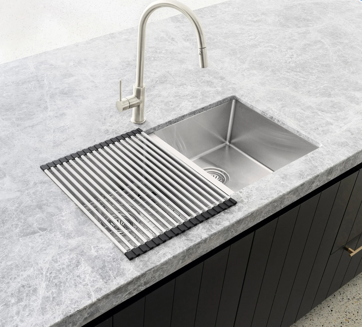 Lavello Stainless Steel rolling mat protector