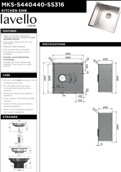 Outdoor Sink - SS316