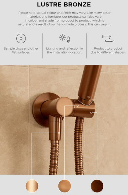 Round Hand Shower on Fixed Bracket, Single Function Hand Shower