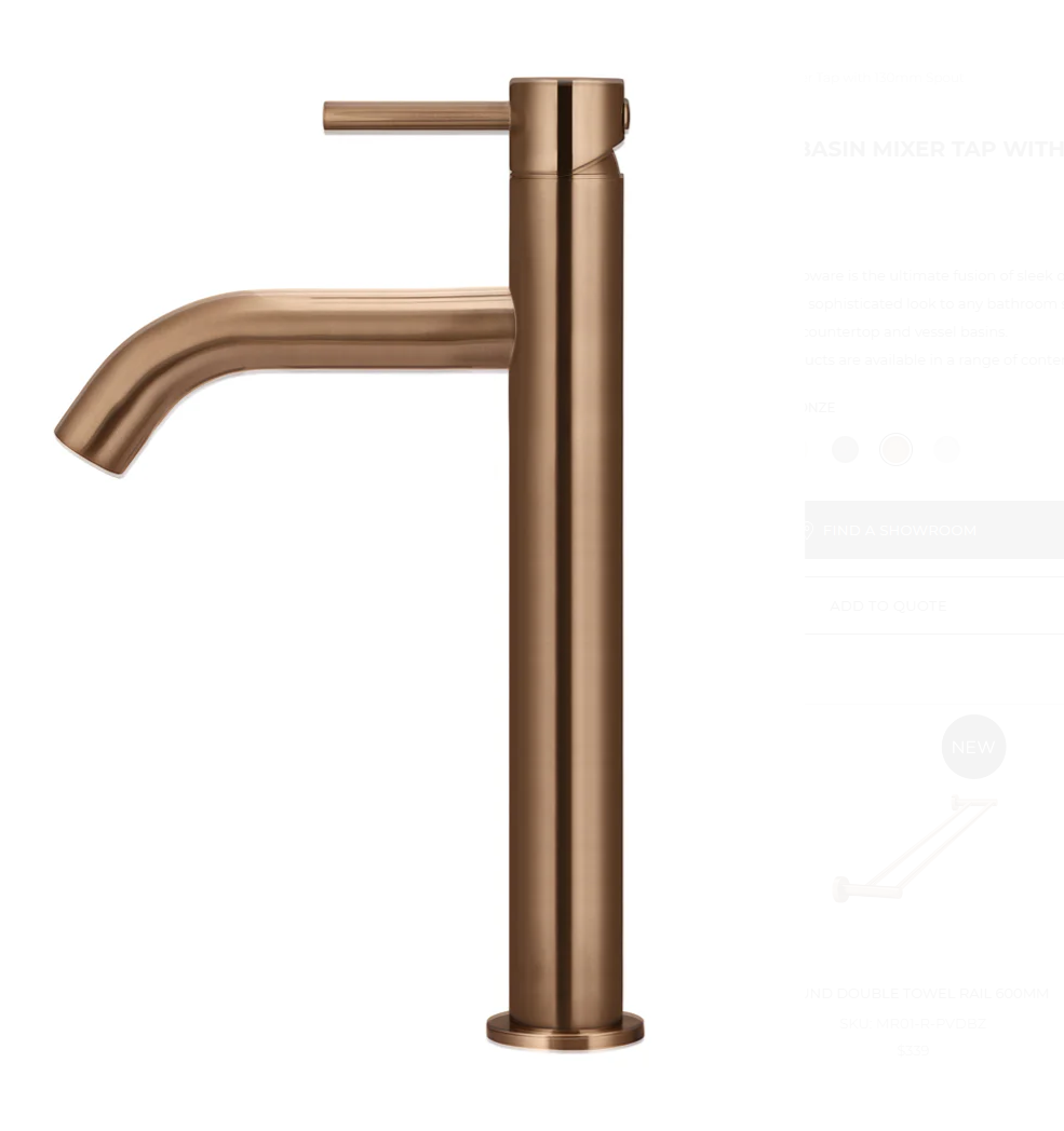 Piccola Tall Basin Mixer Tap