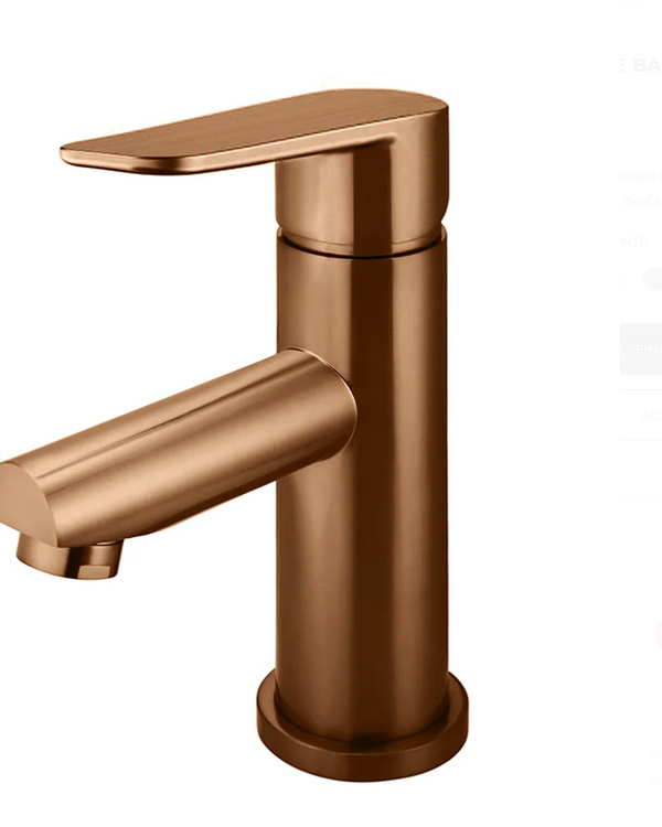 Round Basin Mixer - Paddle Handle